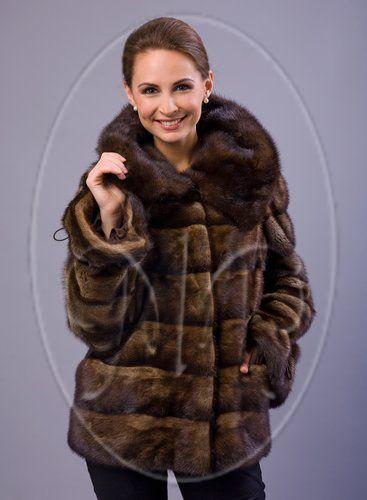 Шуба из норки фото