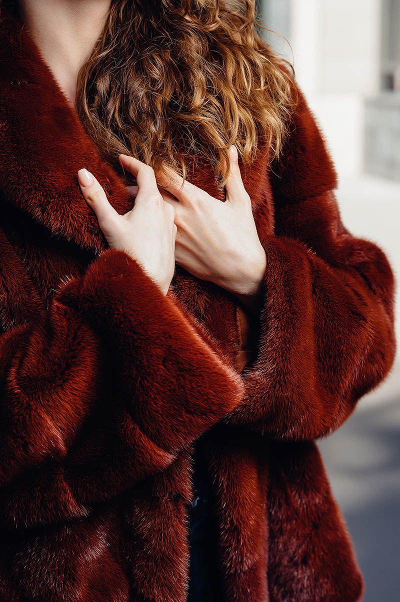 Куртка из меха норки фото