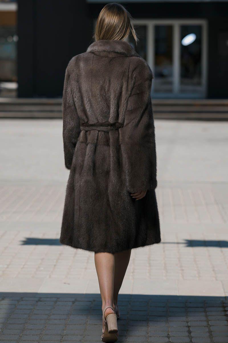 Шуба из норки фото