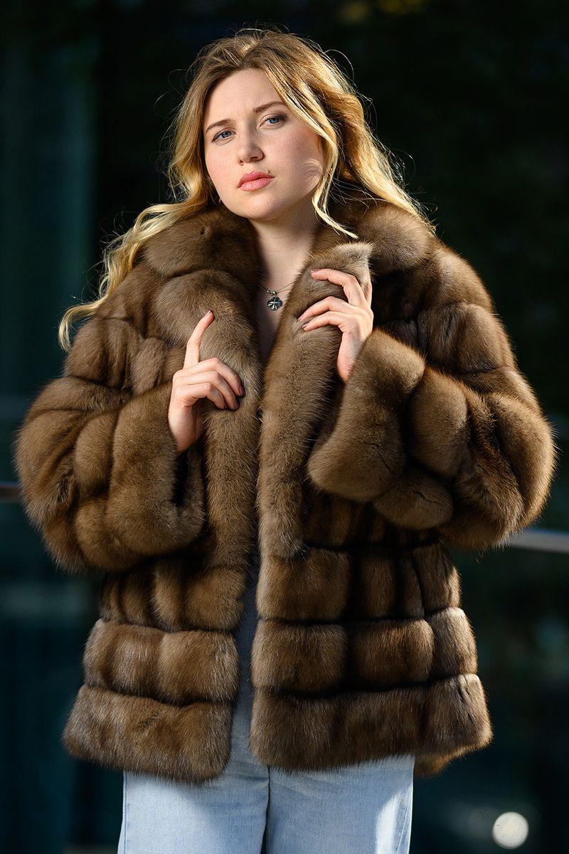 Шуба из баргузинского соболя фото