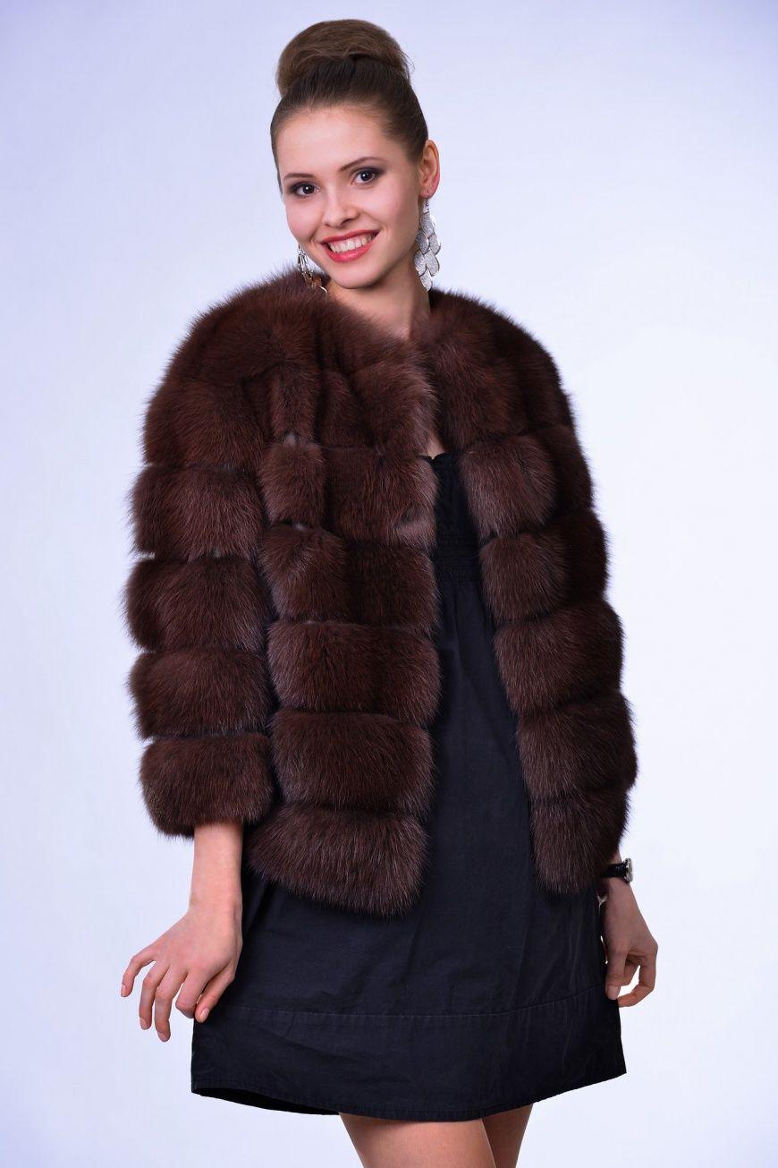 Куртка из куницы фото