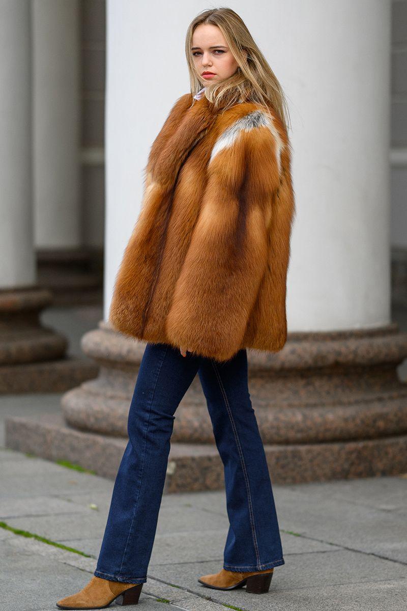 Шуба из лисы фото