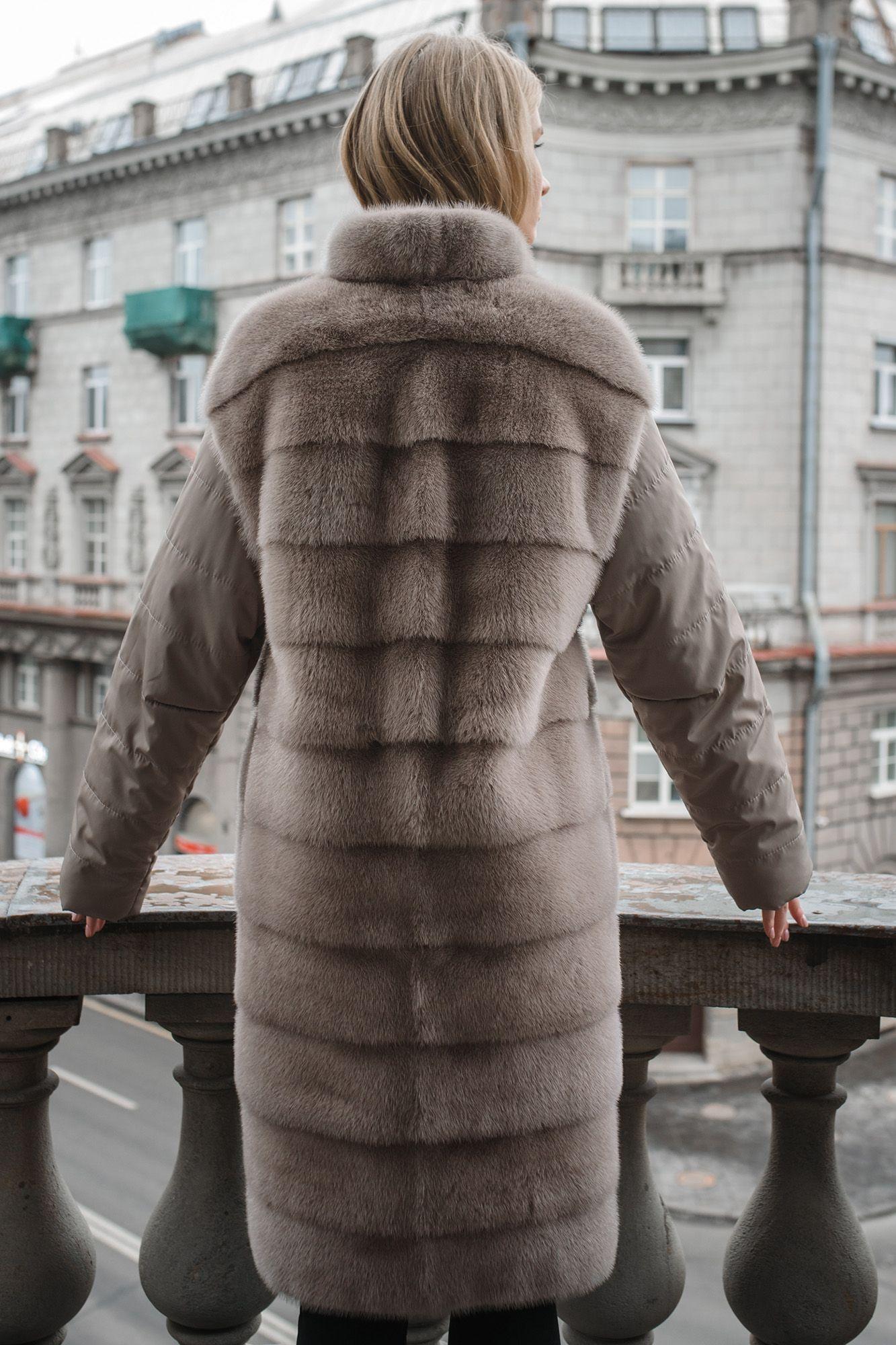 Жилет из меха норки фото