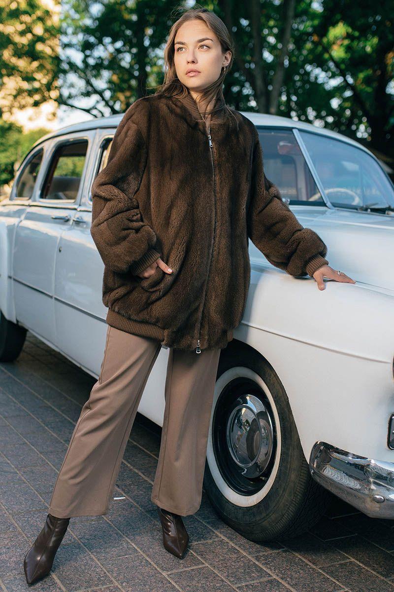 Норковый бомбер фото