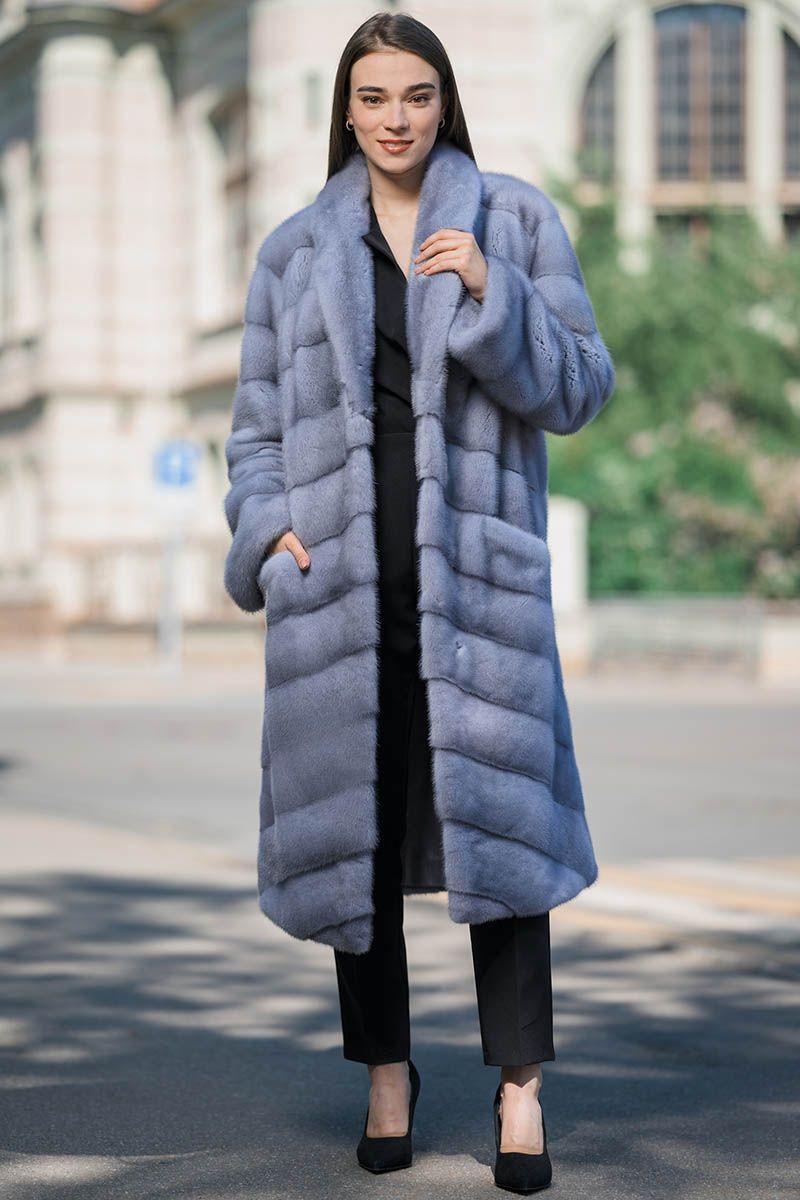 Шуба из норки фото