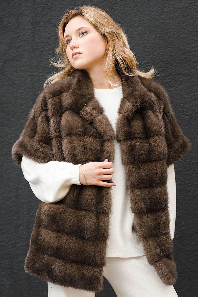 Норковый жилет фото