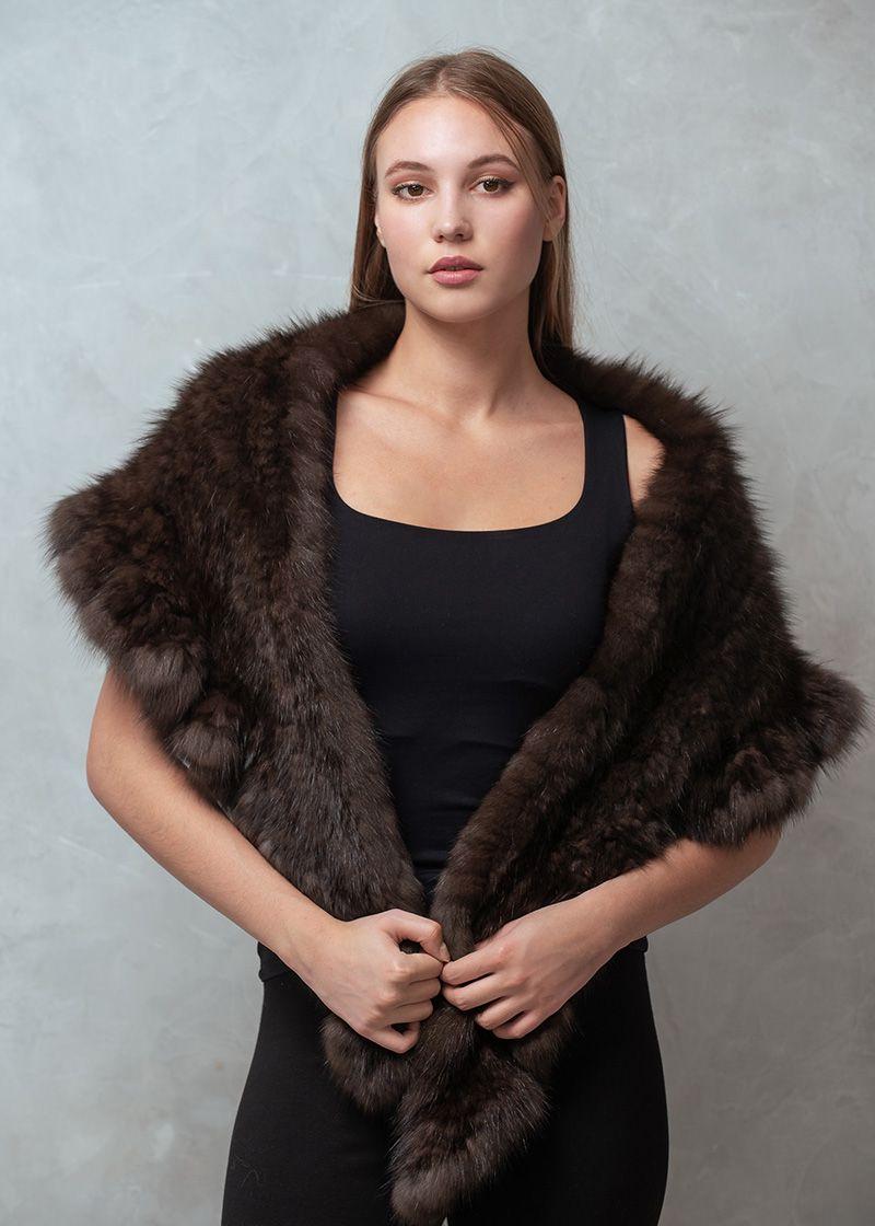 Накидка из соболя фото