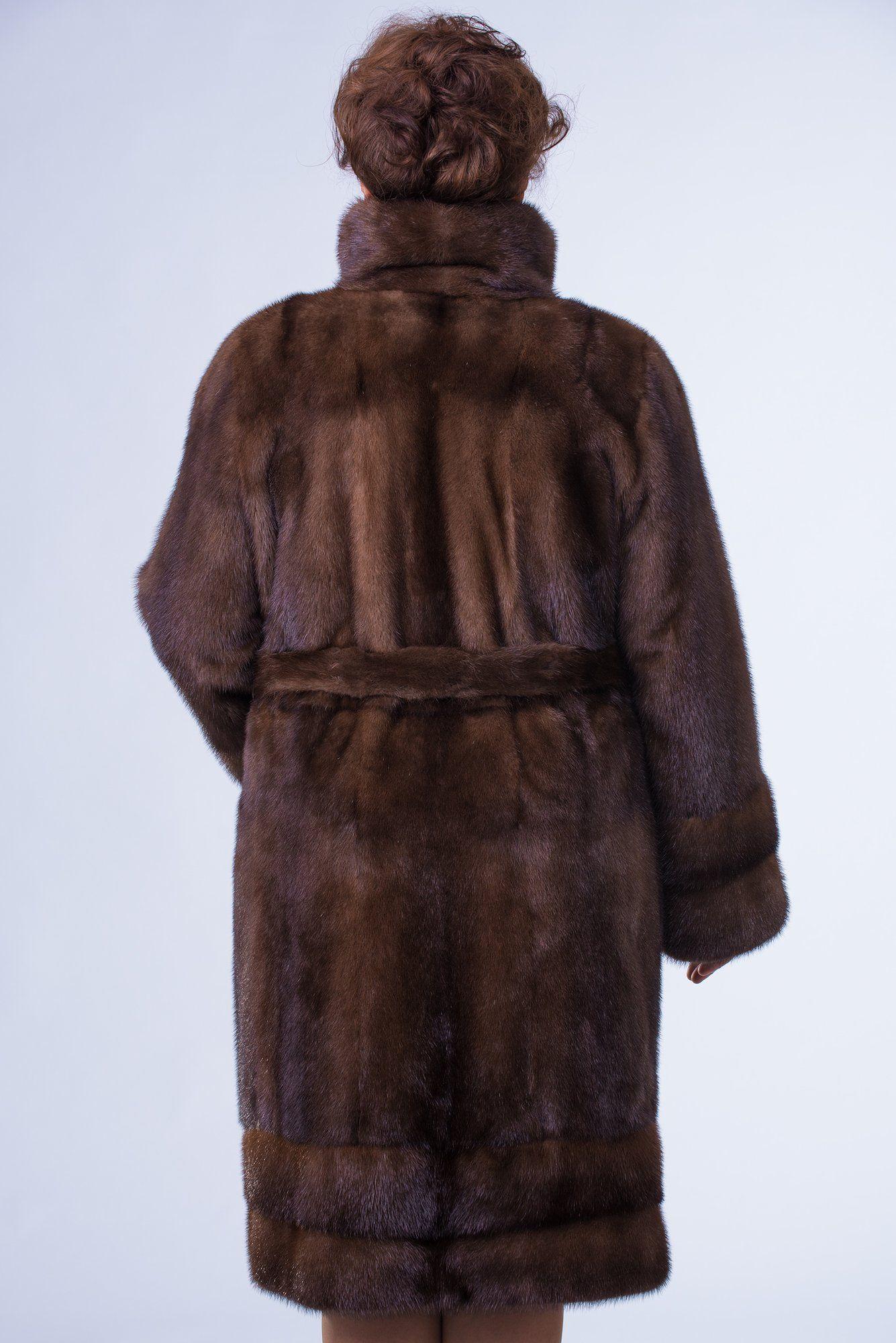 Пальто женское из меха норки фото