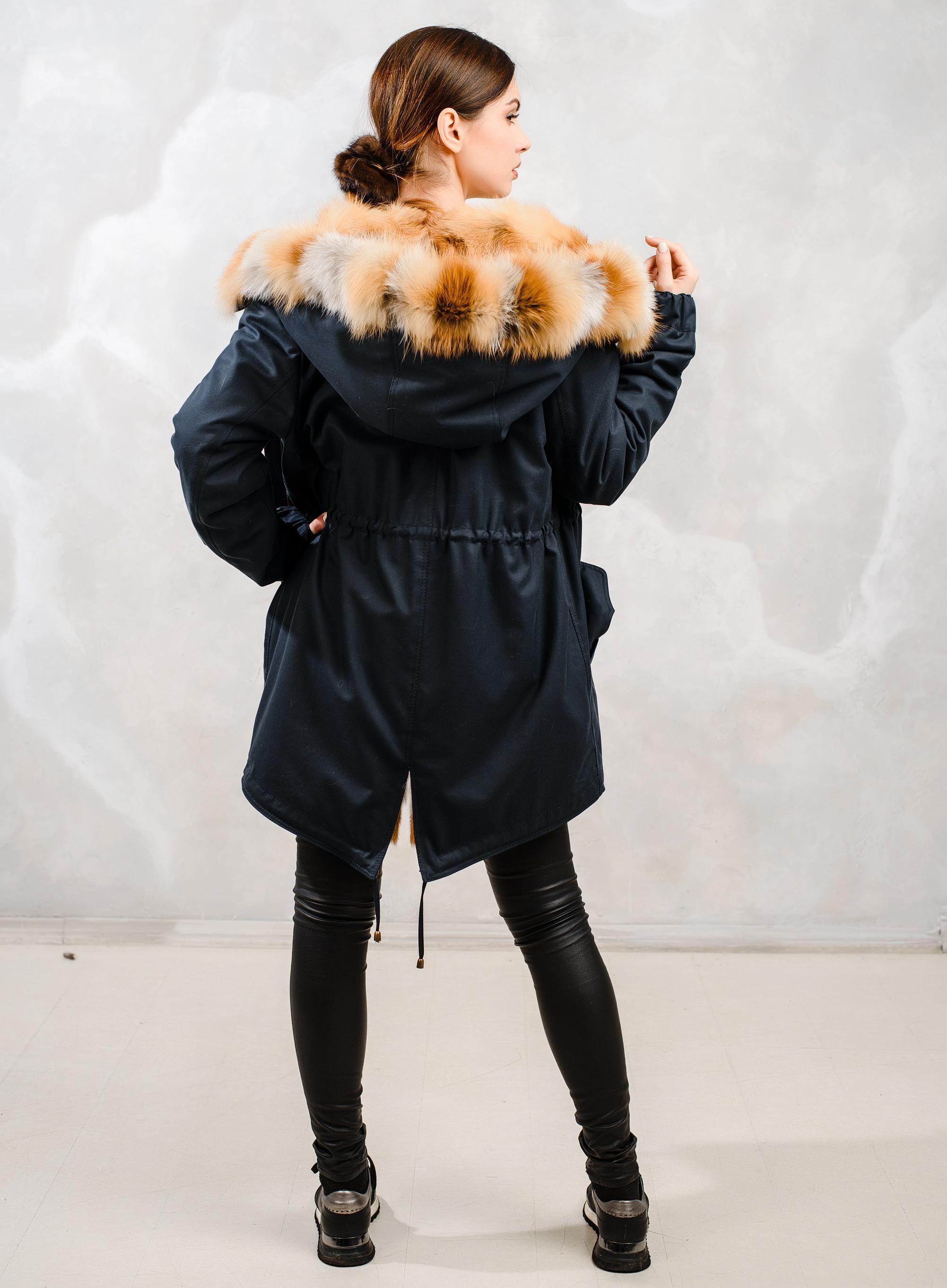 Парка из лисы фото