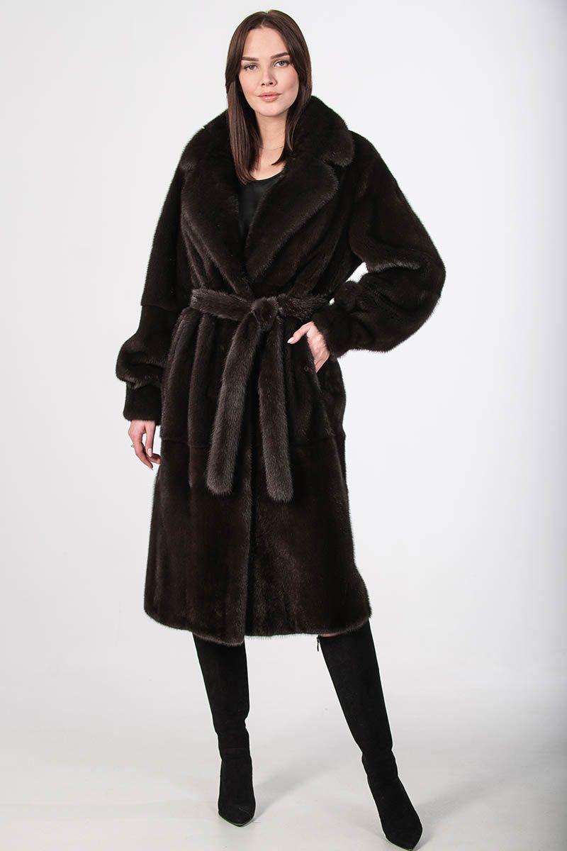 Шуба из норки фото