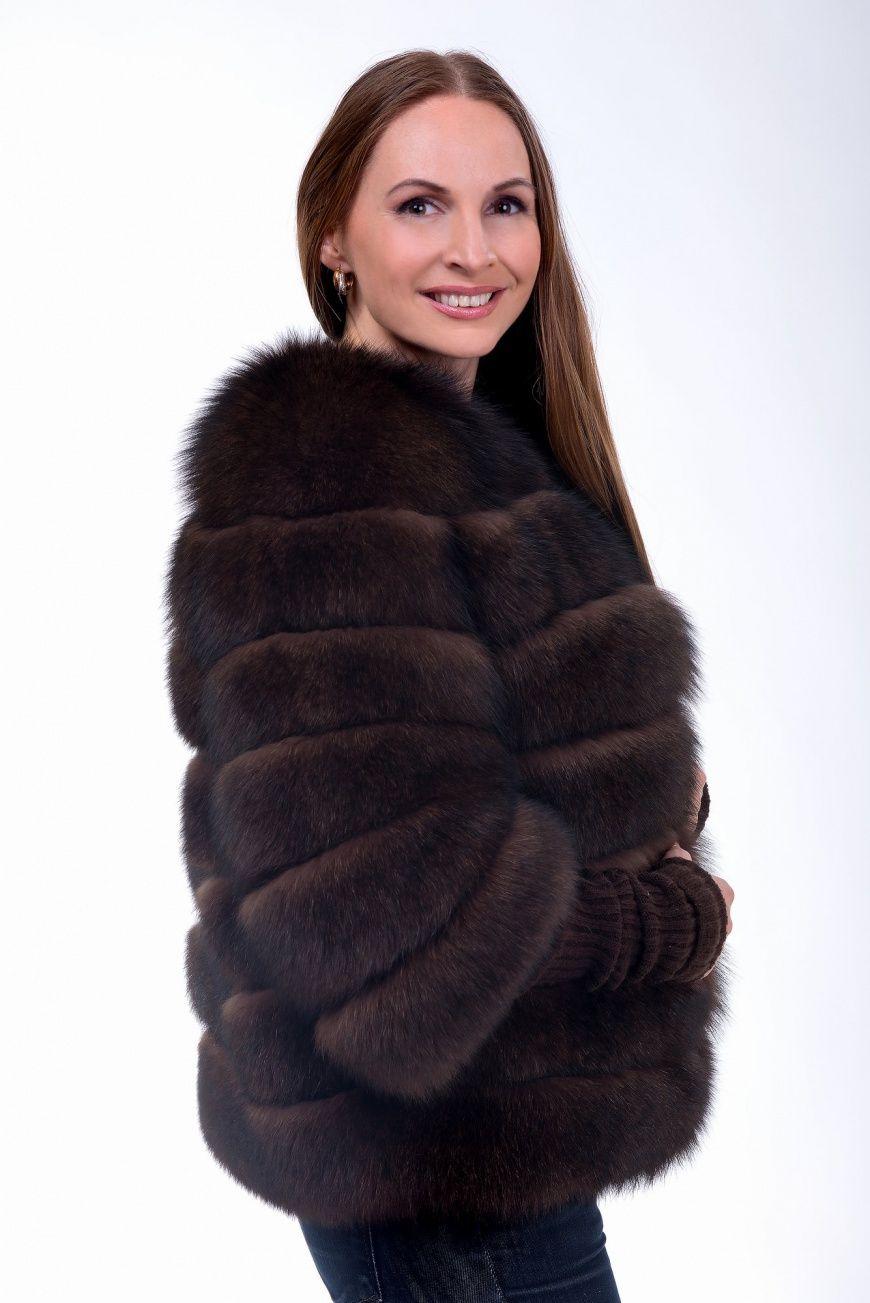 Куртка из песца фото
