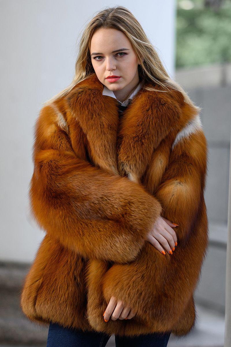 Шуба из лисы фото